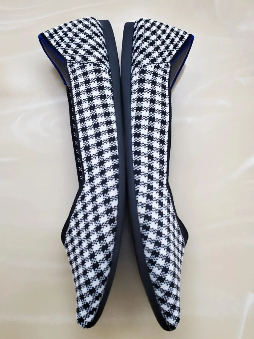 Rothy's The Point in Picnic Slip On Women's Ballet Comfort Gingham Flats Size 12